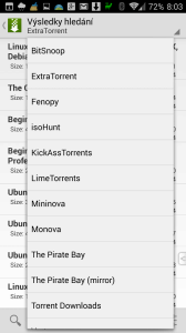 Volba vyhledávače torrentů