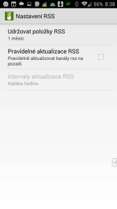 Nastavení RSS