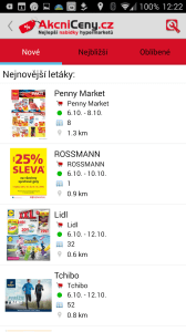 Sekce Letáky - nové