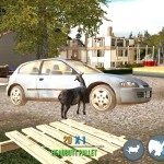 Goat Simulator ničení auta