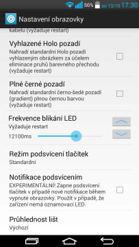 gravity box nastavení napajeni