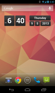 Retro Clock Widget