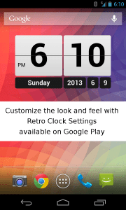 Retro Clock Widget