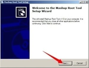 Instalace respektive rozbalení Mashup Root Tool