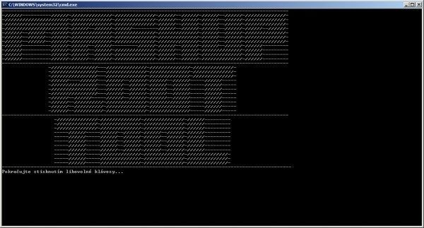 Z úvodní obrazovky pokračujte stiskem libovolné klávesy