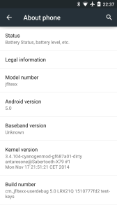 CyanogenMod 12 s Androidem 5.0