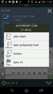 Plánování trasy