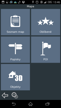 Sekce Mapa