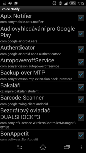 Sekce App List