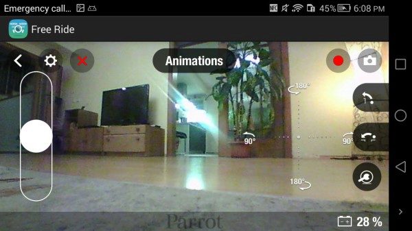Aplikace FreeFlight 3 řízení Parrot Jumping Sumo