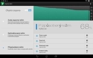 Asus Transformer Pad - úsporný režim