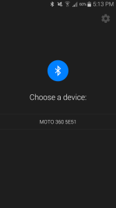 Motorola Moto 360 aplikace Android Wear 1
