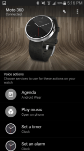 Motorola Moto 360 aplikace Android Wear 4