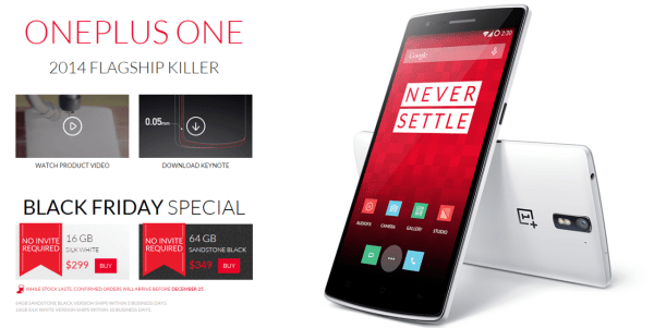 OnePlus One black friday