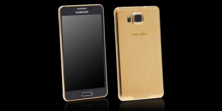 Zlatý Samsung Galaxy Alpha od Goldgenie