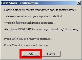 Poslední varování před flashnutím originálního firmware