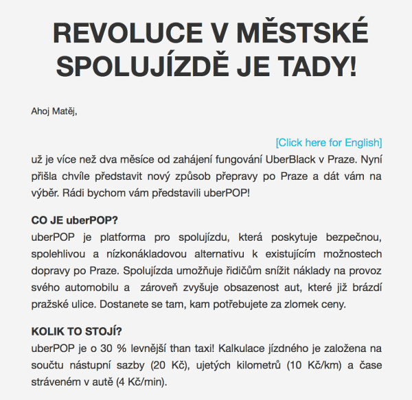 Text newsletteru.