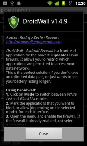 DroidWall - Android Firewall