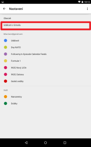 Události z Gmailu