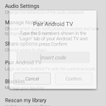 Párování s Android TV