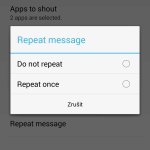 Opakování hlášení