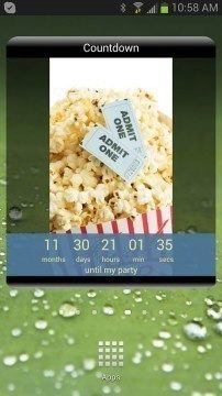 Countdown Widget Android aplikace 1