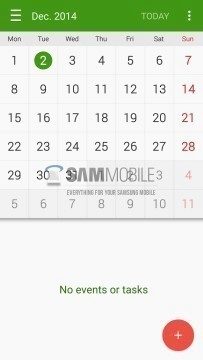 Android 5.0 na Note 4: kalendář