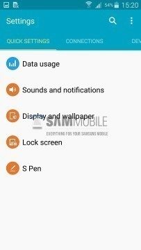 Android 5.0 na Note 4: nastavení