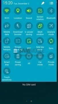 Android 5.0 na Note 4: přepínače