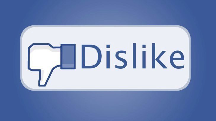 dislike facebook to se mi nelíbí