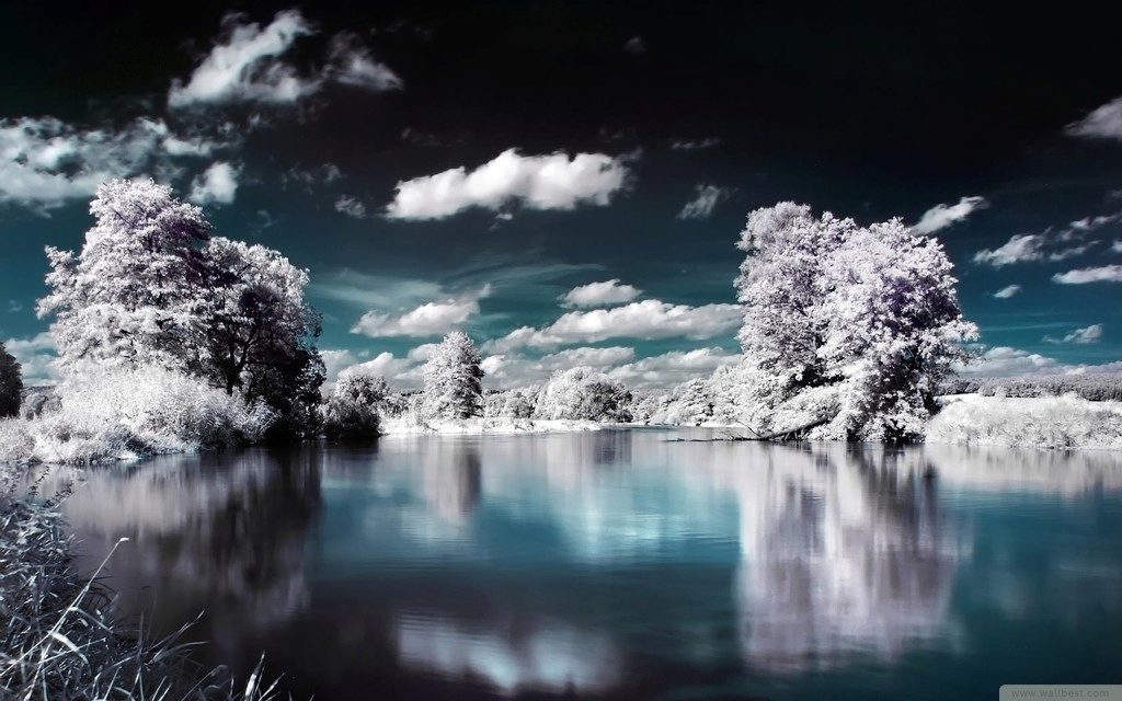 winter lakeside