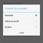 Změnit tón zvonění