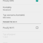 Parametry SMS