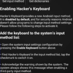 Úvodní konfigurace Hacker’s Keyboard