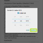 Zadejte datum
