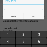 Zabezpečení PINem
