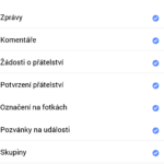 Možnosti nastavení aplikace Facebook Lite