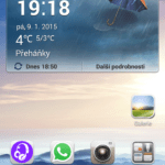 Huawei Ascend G630 uživatelské prostředí, hlavní plocha