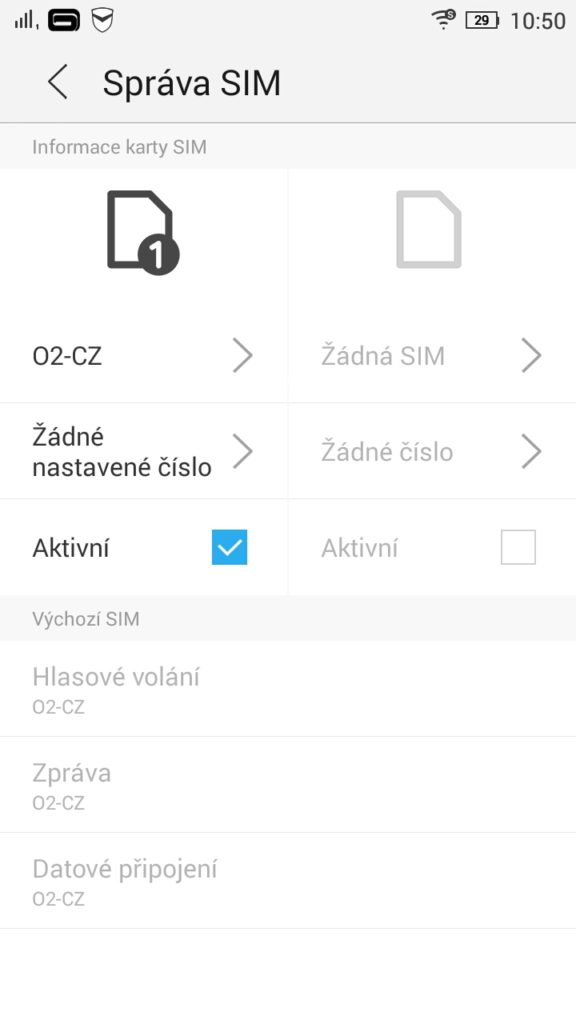 Lenovo S90 - dual SIM management