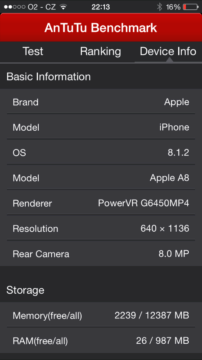 iPhone 6 AnTuTu Benchmark 2