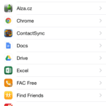 iPhone 6 prostředí iOS 7