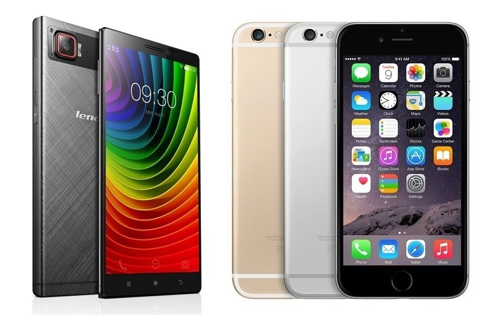 iPhone 6 vs Lenovo Vibe Z2 Pro iPhone 6 vs Lenovo Vibe Z2 Pro
