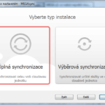 Výběr typu synchronizace