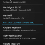 Nastavení pro síťové připojení