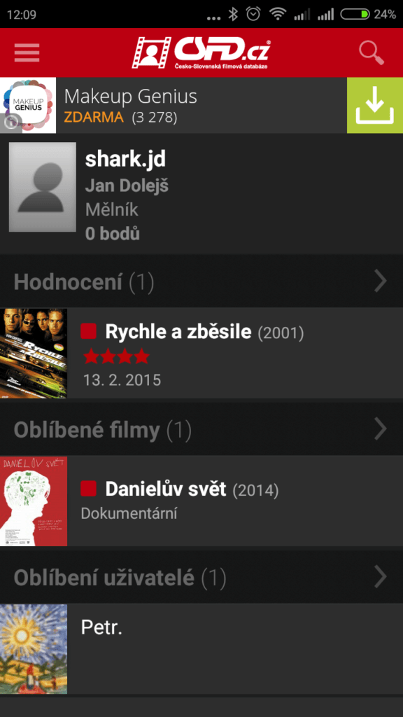 Aplikace csfd.cz 22