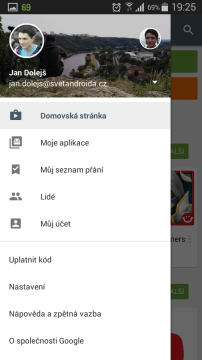 Google Play instalace tip (1)