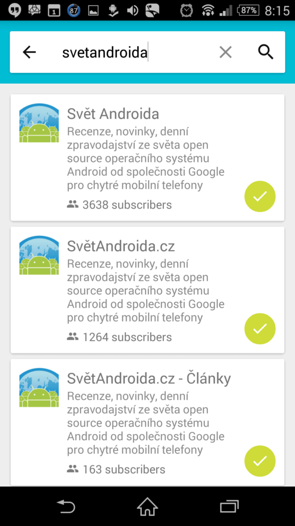 Přidání nového zdroje