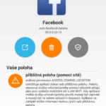Detaily aplikace Facebook