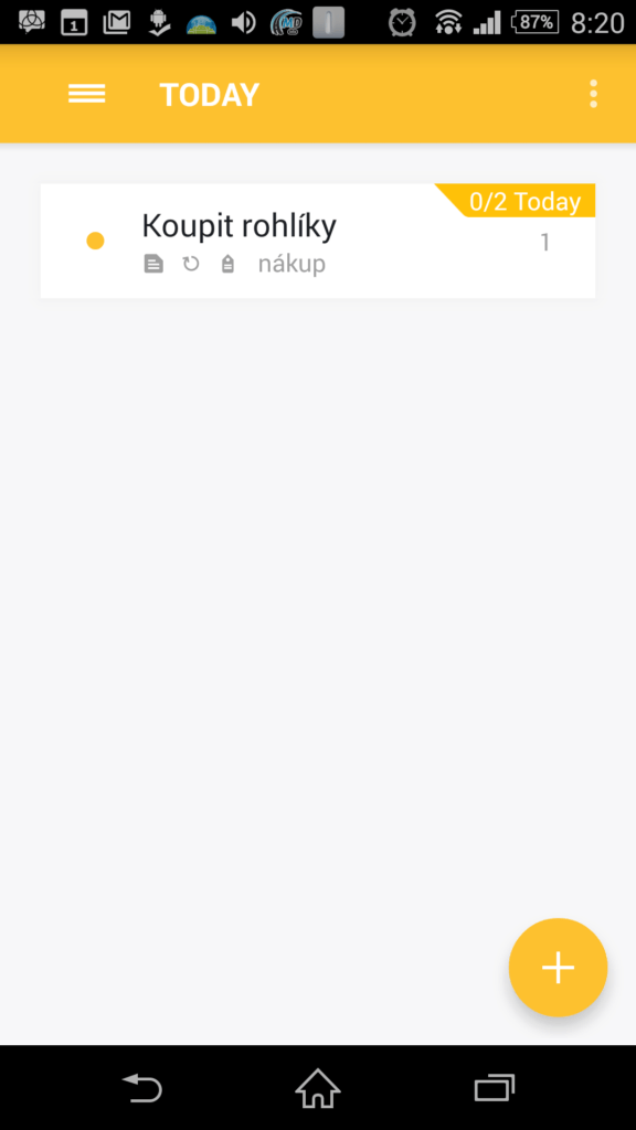 Aktuální úkoly