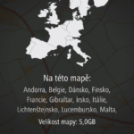 Mapa západní Evropy